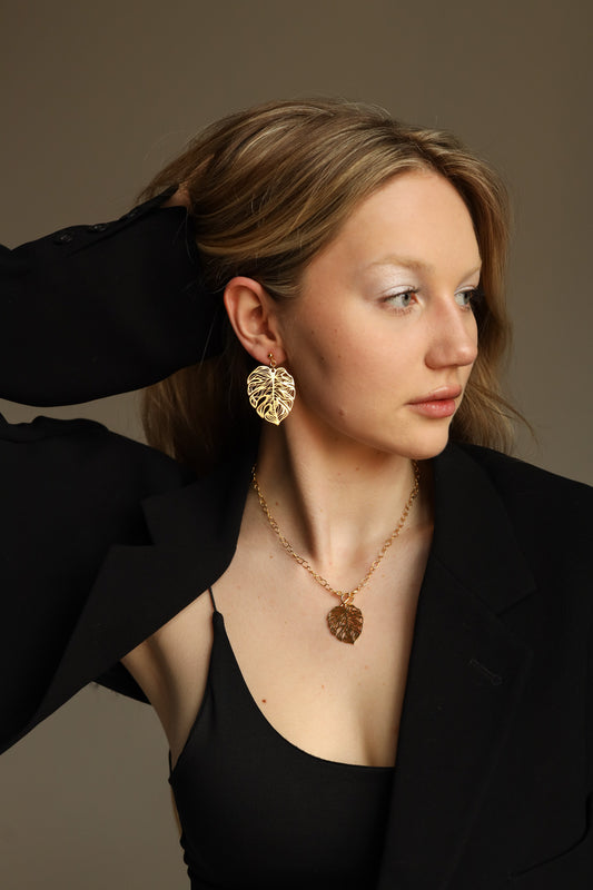 Cosmi Monstera Earrings