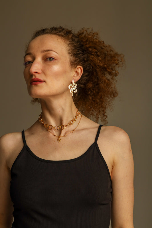 Cosmi Snake Earrings