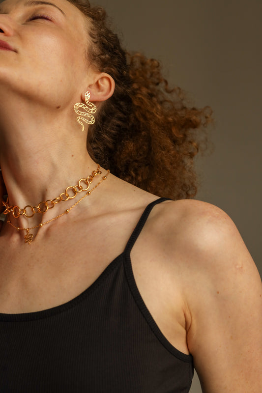 Cosmi Snake Earrings